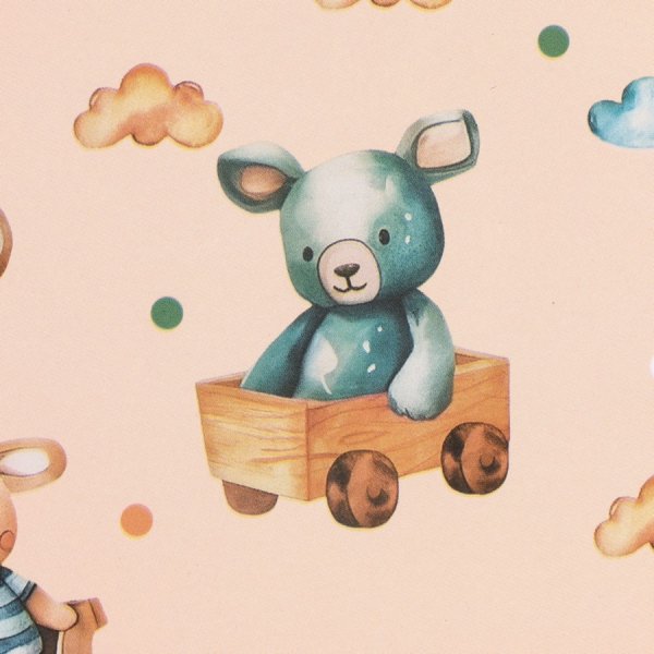 Бумага упаковочная глянцевая 70 x 100 см "Детские игрушки" SIM-10359422