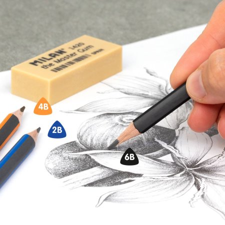 Карандаш чернографитный MILAN 6B, треугольный ML-71230612 Карандаш чернографитный MILAN 6B, треугольный ML-71230612