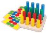 Развивающая игра: "Веселые столбики", дерево, 16 элементов KOR-02991