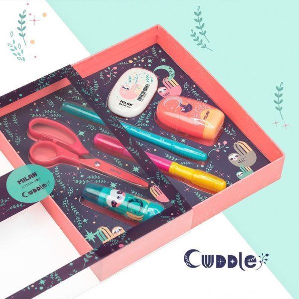 Набор подарочный канцелярский MILAN Cuddles 6 предметов ML-6320CD