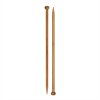 Спицы прямые GAMMA бамбук d 10.0 мм 35 см карамельные BL-D-100
