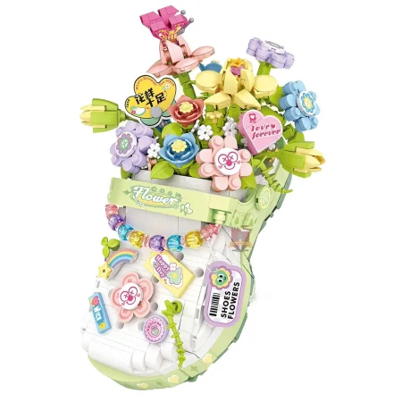 Конструктор LOZ "Цветы в сабо" IT-1350_MK