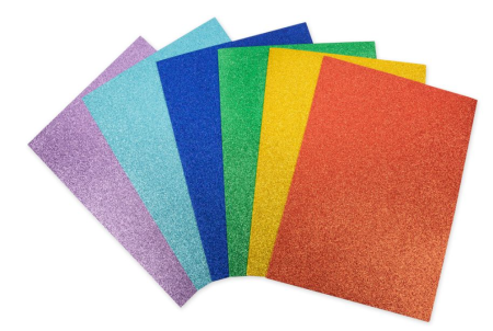Пенка декоративная "Лео" "Играй" A4 6 цв №02 ассорти с блестками DPK-01-02