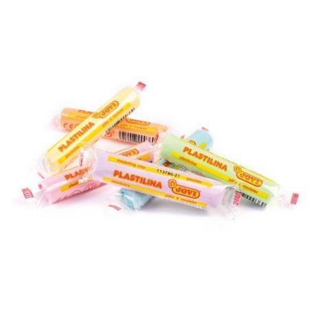 Пластилин JOVI 6 пастельных цветов 90 г растительный, картон, европодвес RE-90/6P