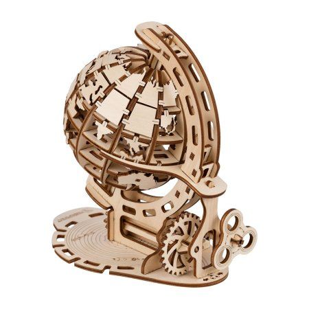 ЗD пазл REZARK Серия "Механика" Глобус, 91 элемент, фанера MGR-10