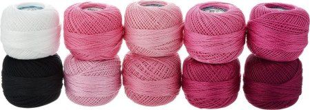 Пряжа GAMMA Ирис 100% хлопок 10 х 10 г 82 ± 3 м ассорти №11 GAM-IRI-11