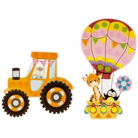 Аппликация фигурная из мягкого пластика EVA ТРИ СОВЫ "Транспорт" 5 фигур, 190 элементов RE-АП_46523