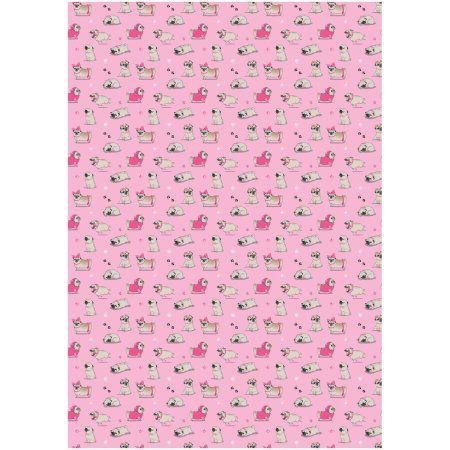 Упаковочная бумага глянцевая MESHU "Милые зверята" 1л. 70 x 100 см 80 г/м2, ассорти RE-MS_53485