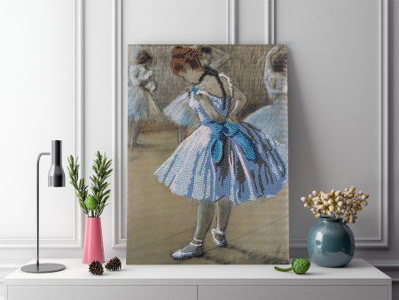 Кристальная (алмазная) мозаика ФРЕЯ на подрамнике "Танцовщица, Эдгар Дега" 30 х 40 см MET-ALPD-040