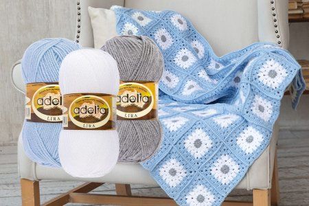 Пряжа ADELIA Lira 100% акрил 1 х 50 г 200 м ± 5 м Пряжа ADELIA Lira 100% акрил 1 х 50 г 200 м ± 5 м