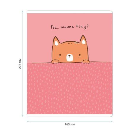 Тетрадь 48л. A5 клетка MESHU "Beary Beary" матовая ламинация, выборочный УФ-лак RE-MS_43098 Тетрадь 48л. A5 клетка MESHU "Beary Beary" матовая ламинация, выборочный УФ-лак RE-MS_43098