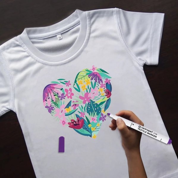 Набор маркеров для ткани Centropen "Textil Marker 2739" 06 цв 1.8 мм, картон. уп., европодвес RE-5 2739 0610