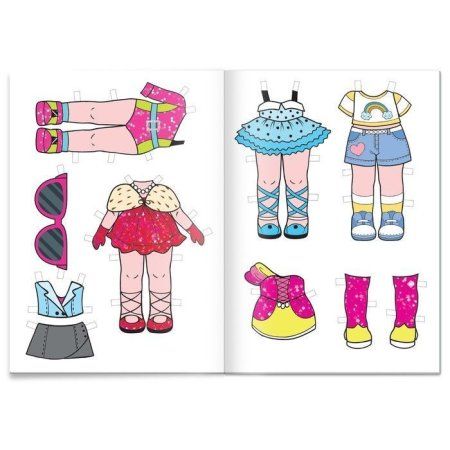 Книга бумажная куколка "Вырежи и наряди" 20 стр SIM-9361800
