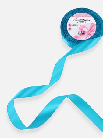 Лента атласная 20 мм x 23 ± 1 м, №47 бирюзовый SIM-1218266