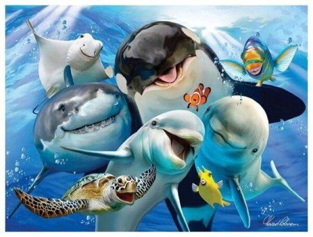 Стерео-пазл Prime 3D "Океанское селфи" 48 деталей, 3+ JZL-13541