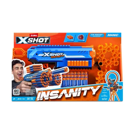 Игровой набор ZURU X-Shot INSANITY Мэник (бластер, 24 снаряда) IT-36603 Игровой набор ZURU X-Shot INSANITY Мэник (бластер, 24 снаряда) IT-36603