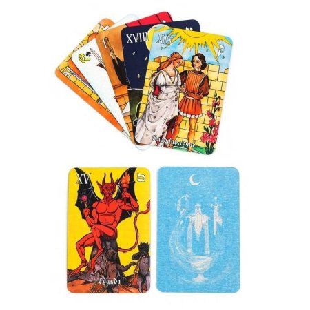 Гадальные карты "Таро классическое" 78 карт, 6 х 9 см, с инструкцией SIM-667625