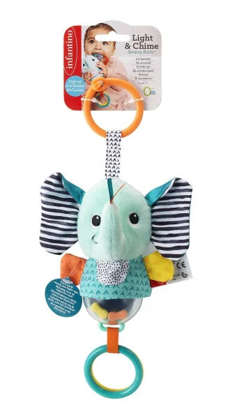 Подвесная игрушка Infantino "Слоник" со световыми эффектами 0м+ UT-216318