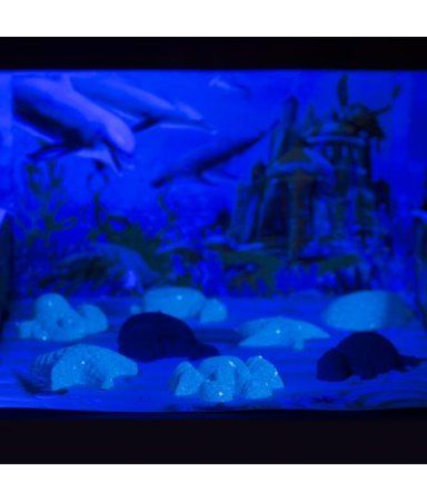 Игровой набор с песком ТМ Космический песок "Морской мир" 3 кг, голубой, зеленый, 11 формочек, песочница AS-KPTMM