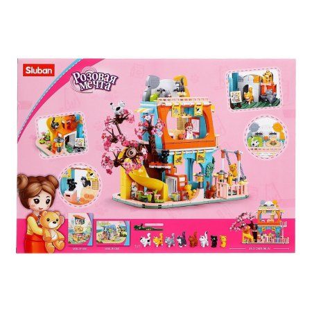 Конструктор Розовая мечта "Кошачья вилла" 521 деталь SIM-9590253