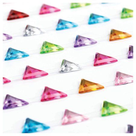 Наклейки акриловые MESHU "Сolorful crystal" 25 x 10 см, стразы, 91 накл, инд. уп., европодвес RE-MS_46767