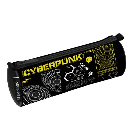 Пенал-тубус Berlingo "Cyberpunk" 210 x 60 мм, 1 отделение, полиэстер RE-BR-PM-030504