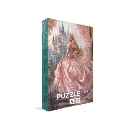 Пазл 500 элементов ФРЕЯ "Принцесса в розовом платье" PZL-500/90