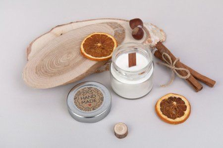 Фитили деревянные с держателями Love2art 14 см 5 шт WICKS-01