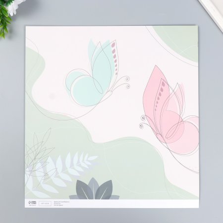 Бумага для скрапбукинга двусторонняя 5 л 30.5 x 32 см 180 г/м2 "Нежность весны" SIM-7986334