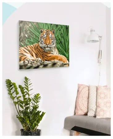 Картина по номерам на картоне ТРИ СОВЫ "Тигр" 30 x 40 см с акриловыми красками и кистями RE-КК_44027