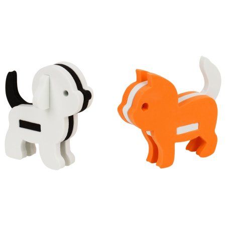 Набор мягких конструкторов ТРИ СОВЫ "Домашние любимцы" EVA, 9 элементов, 2 игрушки RE-КНС002