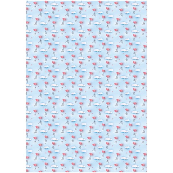 Упаковочная бумага глянцевая MESHU "День Рождения" 1л. 70 x 100 см 80 г/м2, ассорти, 5 дизайнов RE-MS_53490