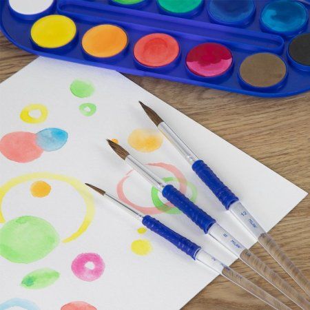 Набор кистей MILAN "116" синтетика, коза 3 шт (круглые №2, 8, 12) эргон. ручка, блистер ML-BWM10463 Набор кистей MILAN "116" синтетика, коза 3 шт (круглые №2, 8, 12) эргон. ручка, блистер ML-BWM10463