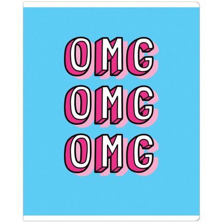 Тетрадь 48л. A5 клетка MESHU "Crazy phrazes" ТВИН-лак RE-MS_43106