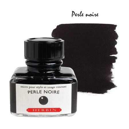 Набор для каллиграфии J. Herbin «La Perle des Encres» Perle Noire: чернила 30 мл, держатель пера, 5 перьев RH-27009T