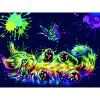 Картина по номерам на картоне ТРИ СОВЫ "Игра в неоне" 30 x 40 см с акриловыми красками и кистями RE-КК_44029