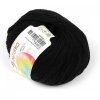 Пряжа Пехорская ПТ "Детский каприз" 50% мериносовая шерсть, 50% микрофибра 1 х 50 г 225 м №002 черный PEH-DET-CAP-002
