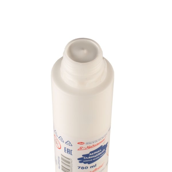 Краска акриловая Я-ХУДОЖНИК! глянцевая, банка 780 мл, 104 Белая NP-229145104