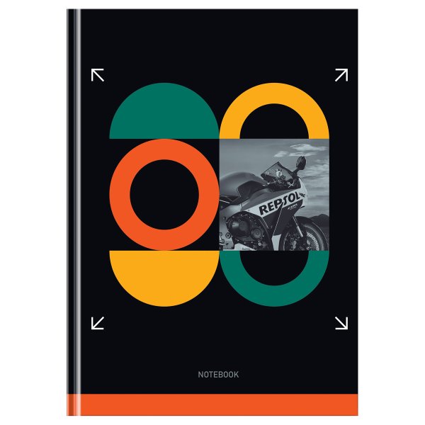 Бизнес-блокнот A5 80л. BG "Sport format" soft-touch ламинация RE-ББ5т80_лс_12124