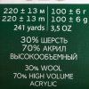 Пряжа Пехорская ПТ "Народная" Шерсть-30%, Акрил-70% 1 х 100 г 220 ± 13 м №088 красный мак PEH-NAR-088