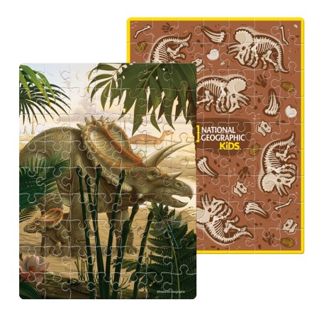 Пазл в яйце CubicFun National Geographic Трицератопс, 63 деталей UT-DS1042h