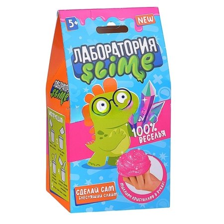 Набор для создания слайма Slime "Slime лаборатория" Crystal  slime 100 г 5+ AS-SS500-40198