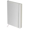 Ежедневник недатированный A5 136л. BG "Glitter. White" твердый переплет, диз. картон, на резинке, карман, белый RE-DuA5_61212
