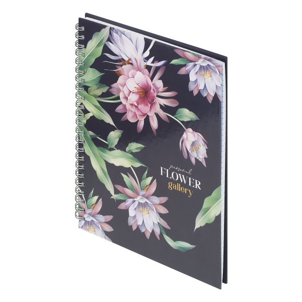 Тетрадь 80л. A5 клетка на гребне BG "Flower gallery" глянцевая ламинация, твердая обложка RE-ТТ5гр80_лг_12753 Тетрадь 80л. A5 клетка на гребне BG "Flower gallery" глянцевая ламинация, твердая обложка RE-ТТ5гр80_лг_12753