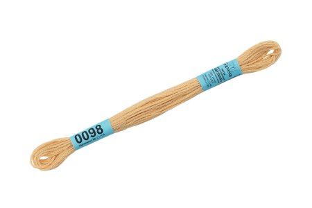 Нитки для вышивания GAMMA мулине (0001-0206) 8 м №0098 бежевый MG-0098