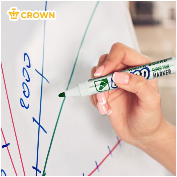 Маркер для белых досок Crown "Multi Board" 3 мм, пулевидный, зеленый RE-CBM-10002 Маркер для белых досок Crown "Multi Board" 3 мм, пулевидный, зеленый RE-CBM-10002