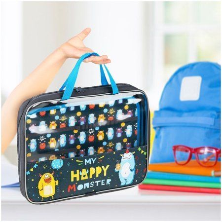 Папка с ручками А4 ArtSpace "Happy Monster" 50 мм, полиэстер, на молнии RE-ПТР-111_42172