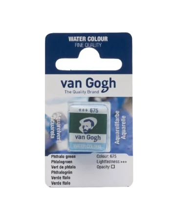 Краска акварельная VAN GOGH кювета №675 Зеленый фталоцианин new MP20866751