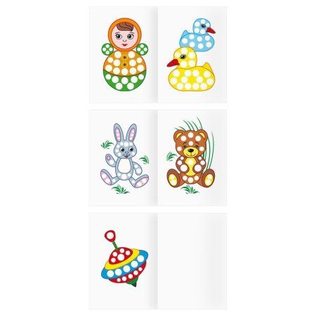 Раскраска А5 ТРИ СОВЫ "Рисуем пальчиками. Выпуск №2" 8 стр. RE-РА5_56170