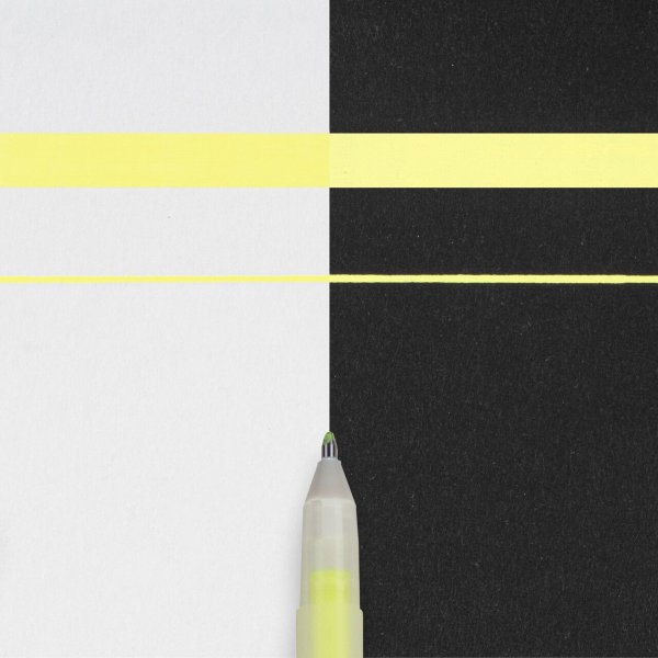 Ручка гелевая SAKURA Gelly Roll Moonlight Флуоресцентный желтый MPXPGB#403